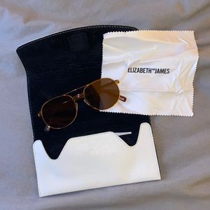RARE Elizabeth and James Orange Brown Sunglasses